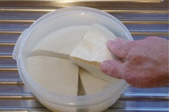 Store tofu in water, refrigerate